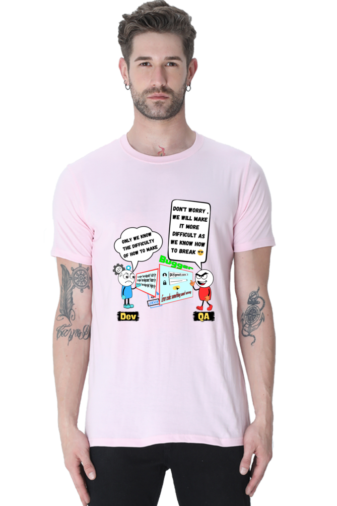 #1110 - Unisex Dev QA Trolling Tee | Light Base