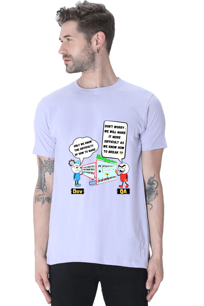 #1110 - Unisex Dev QA Trolling Tee | Light Base