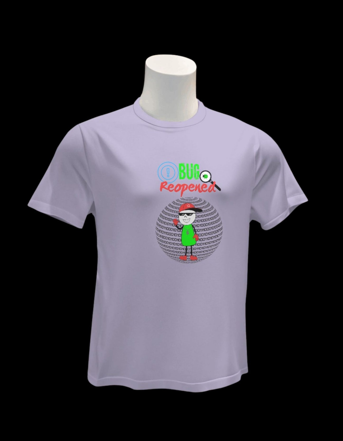 #1102 - Unisex Bug Reponed Design Tee | Light Base