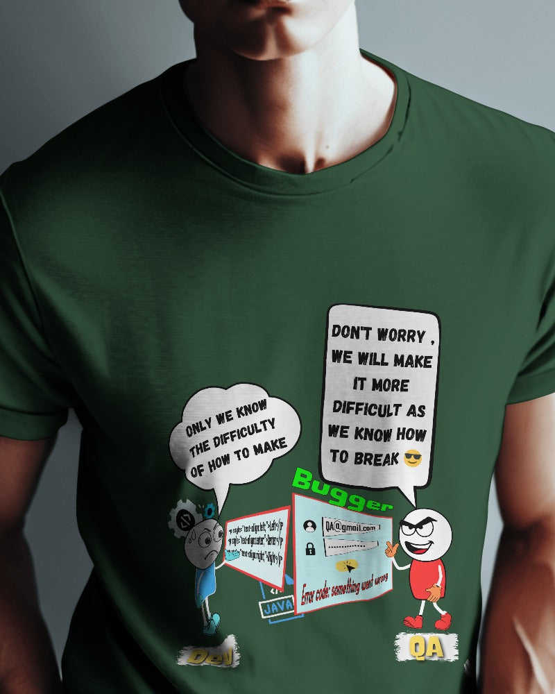 #1122 - Unisex Dev QA Trolling Tee | Dark Base