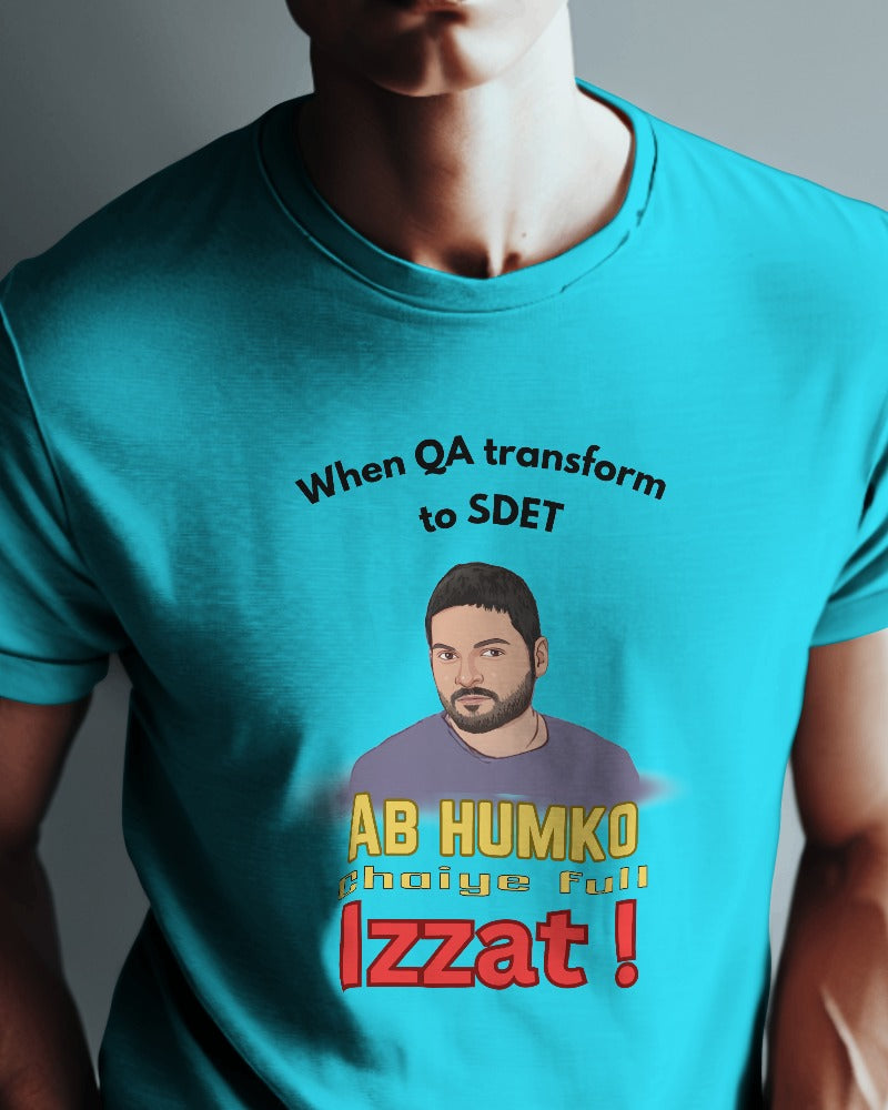 #1129 - Transforming QA to SDET Unisex Tee| Mirzapur Special | Light Base