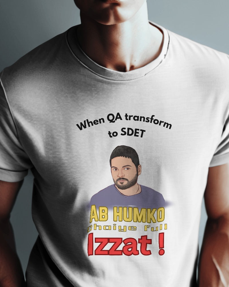 #1129 - Transforming QA to SDET Unisex Tee| Mirzapur Special | Light Base