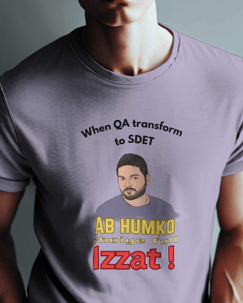 #1129 - Transforming QA to SDET Unisex Tee| Mirzapur Special | Light Base