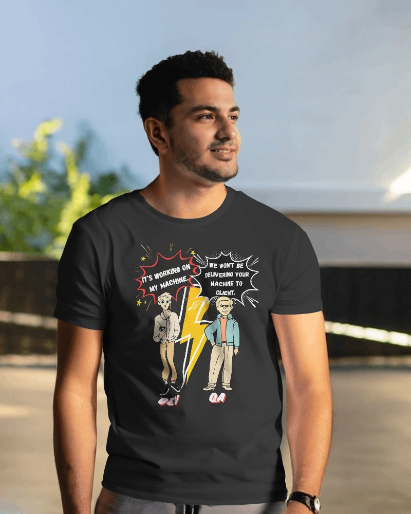 #1124 - Dev QA Silent Fight Unisex Tee| Dev QA Special | Dark Base