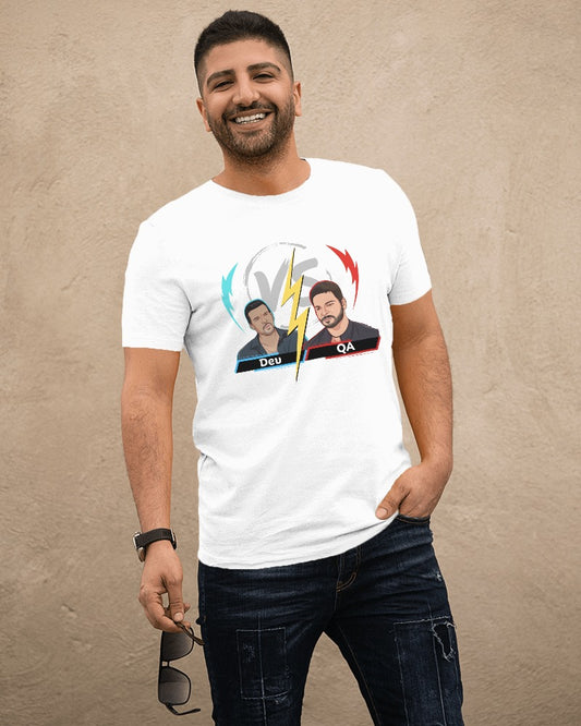 #1111 - Guddu and Sharad Agression Unisex Tee | Mirzapur Exclusive| Dev QA |Light Base