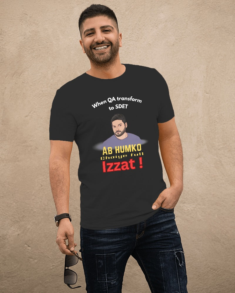 #1103 - Transforming QA to SDET Unisex Tee| Mirzapur Special | Dark Base